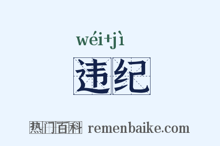 违纪是什么意思的图片